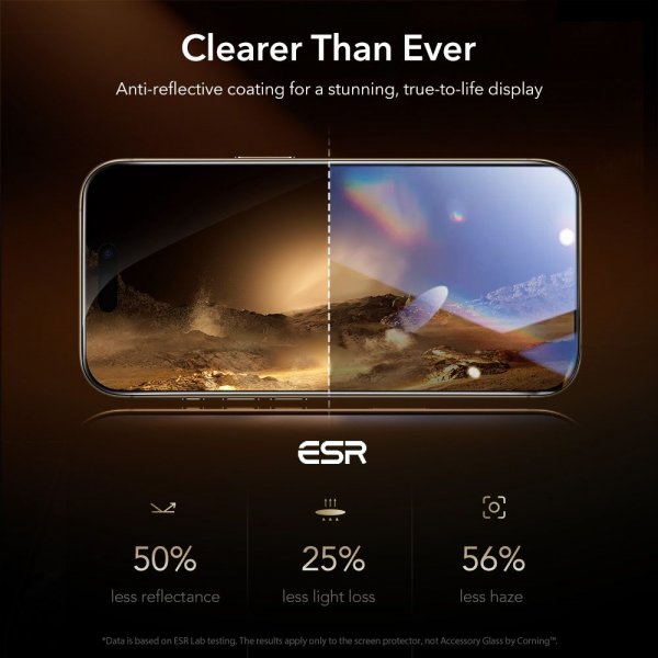 ESR iPhone 17 Pro Skærmbeskytter UltraFit Armorite