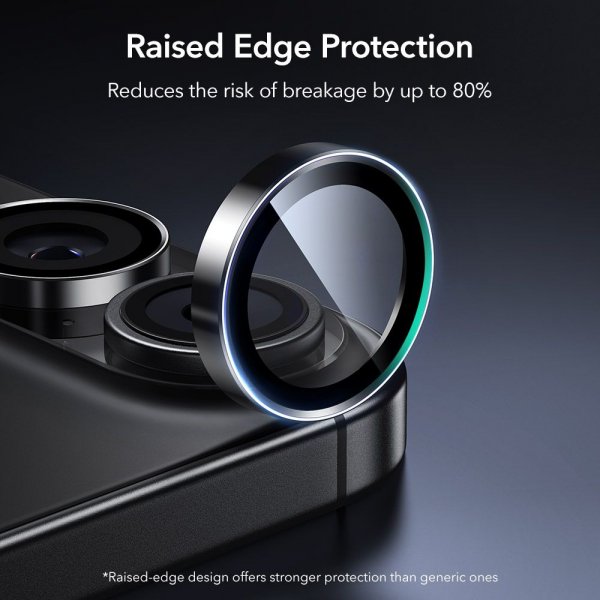 ESR iPhone 16/iPhone 16 Plus/iPhone 17 Kamera Beskyttelse Armorite Sort