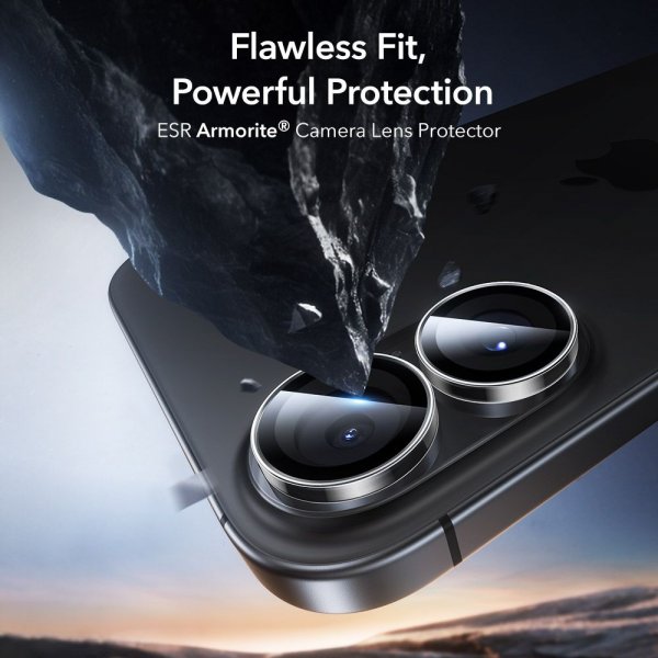 ESR iPhone 16/iPhone 16 Plus/iPhone 17 Kamerabeskyttelse Armorite Transparent