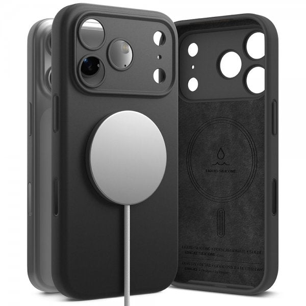 Ringke iPhone 17 Pro Max Skal Silikone Magnetic Sort