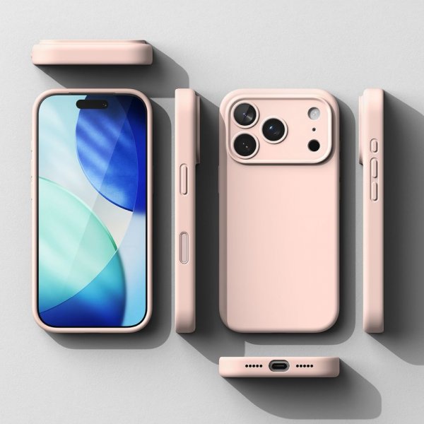 Ringke iPhone 17 Pro Max Cover Silikone Magnetic Pink Sand