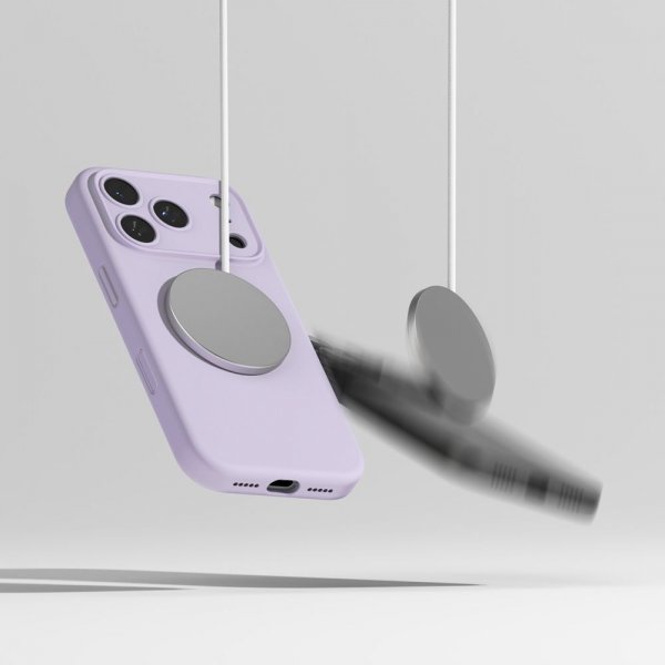Ringke iPhone 17 Pro Max Cover Silikone Magnetisk Lilla