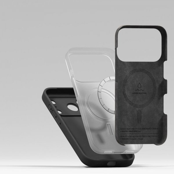 Ringke iPhone 17 Pro Cover Silicone Magnetic Lilla