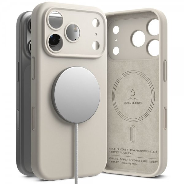 Ringke iPhone 17 Pro Cover Silikone Magnetic Stone