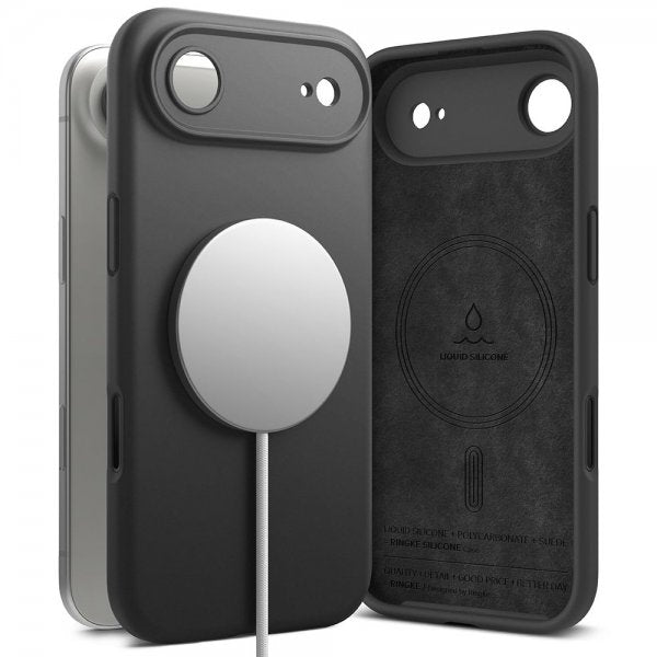 Ringke iPhone Air Cover Silikone Magnetisk Sort