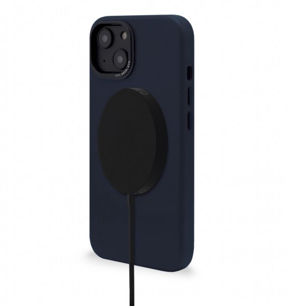 Decoded iPhone 14 Plus Cover Læder Bagside Navy