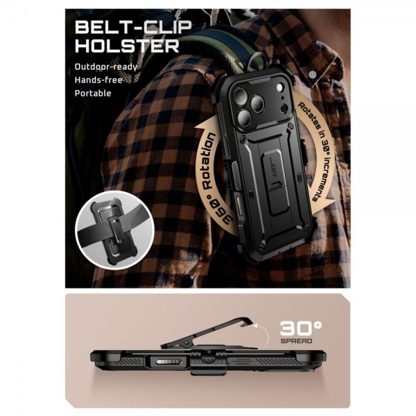 Supcase iPhone 17 Pro Cover UB Pro Sort