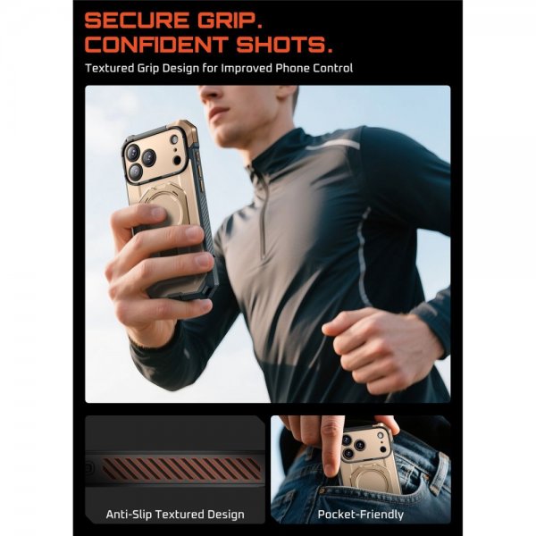 Supcase iPhone 17 Pro Cover UB Grip MagSafe Guld