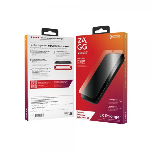 ZAGG InvisibleShield Samsung Galaxy A55 Skærmbeskyttelse Glass Elite