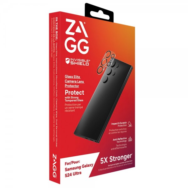 ZAGG InvisibleShield Samsung Galaxy S24 Ultra kamerabeskyttelse Glass Elite Camera Protector