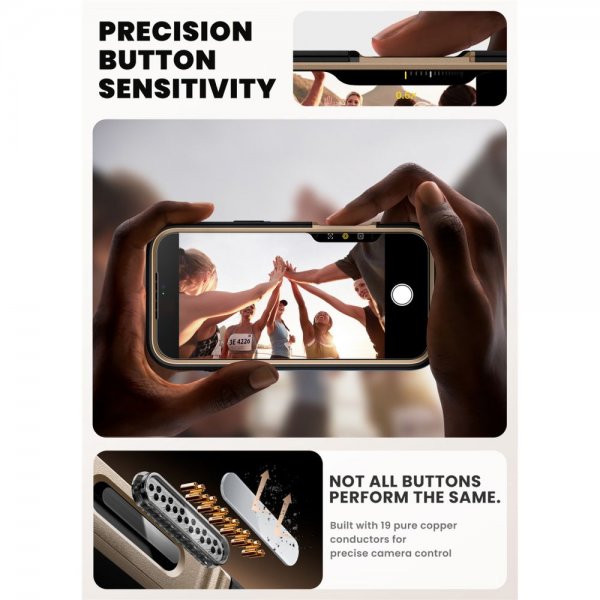 Supcase iPhone 17 Pro Max Cover Ares Flip MagSafe Guld