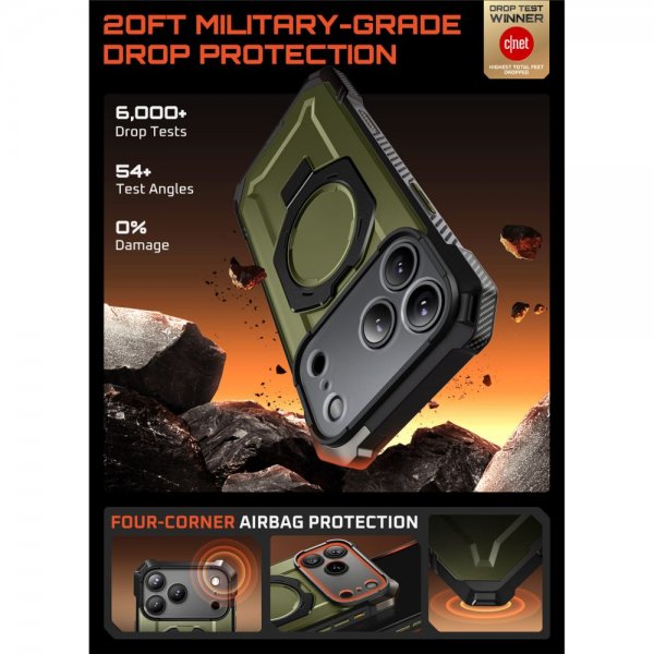 Supcase iPhone 17 Pro Max Cover UB Grip MagSafe Grøn