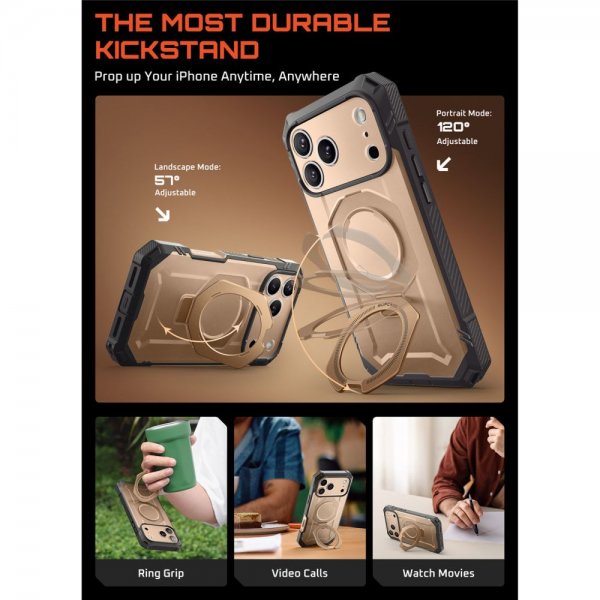 Supcase iPhone 17 Pro Max Cover UB Grip Pro MagSafe Guld