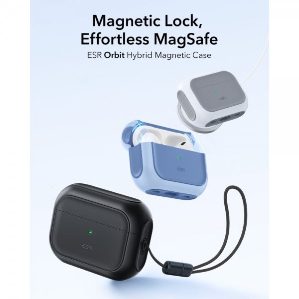 ESR AirPods Pro 3 Cover Orbit Hybrid HaloLock Sort