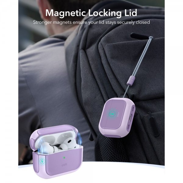 ESR AirPods Pro Cover Orbit Hybrid HaloLock Lilla