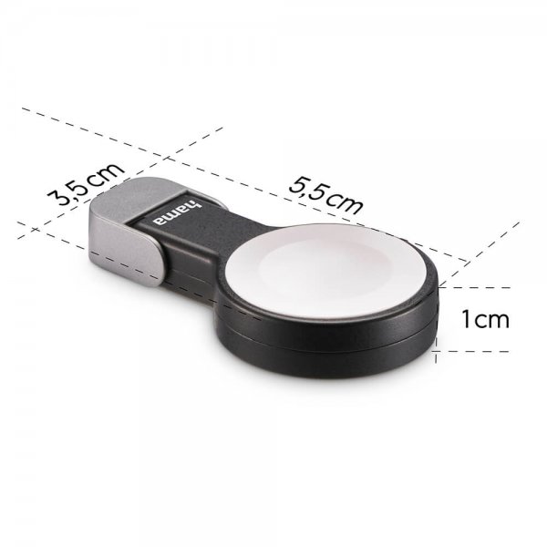 Hama Apple Watch-oplader med USB-C-stik Sort