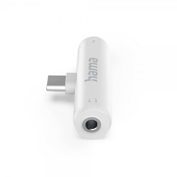 Hama lydadapter 2xUSB-C Hvid