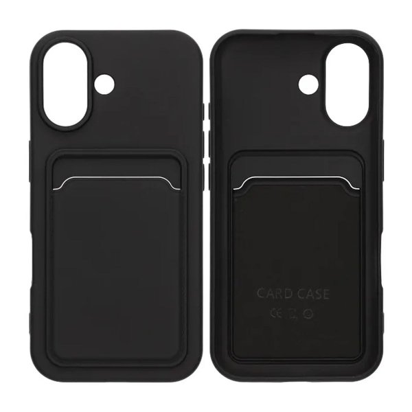 iPhone 17 Cover Kortholder Sort