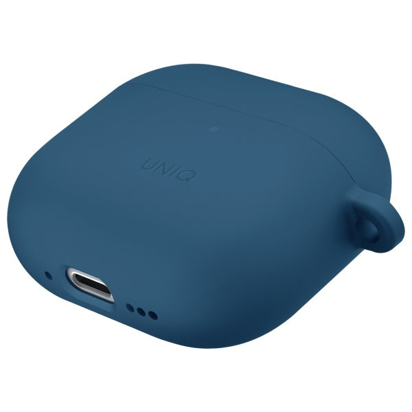 UNIQ AirPods 4 Cover med Earhooks Nexo Blå