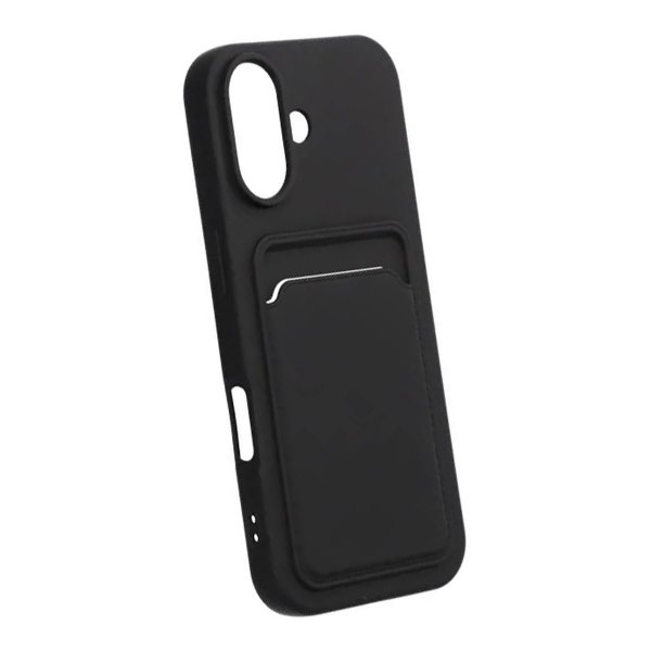 iPhone 17 Cover Kortholder Sort