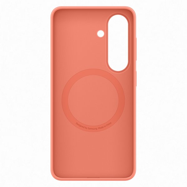 Samsung Original Galaxy S26 Cover Silicone Magnet Case Coral Red