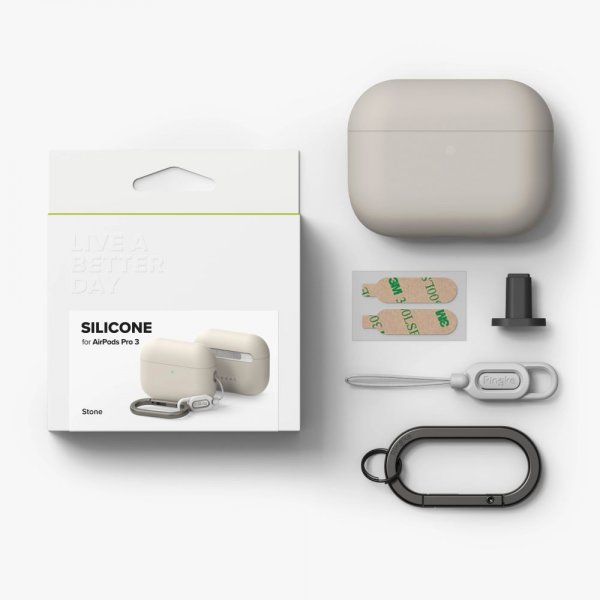 Ringke AirPods Pro 3 Silikone Cover Stone
