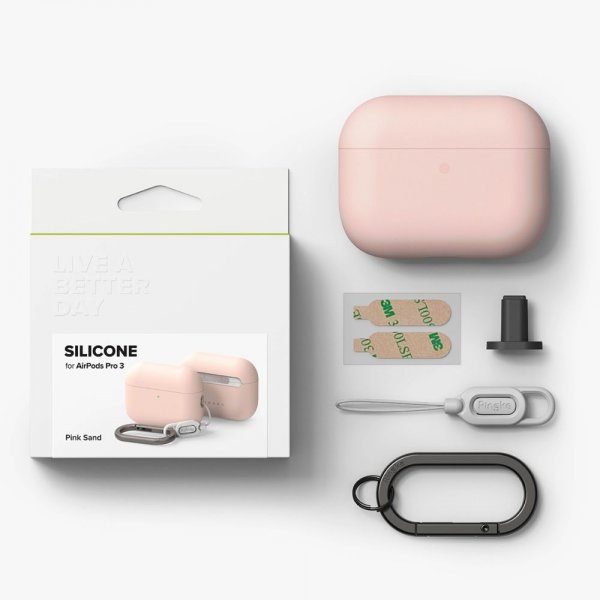 Ringke AirPods Pro 3 Cover Silikone Pink Sand