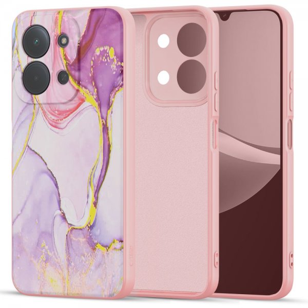 Tech-Protect Xiaomi Redmi 15C Cover Icon Pink Marble