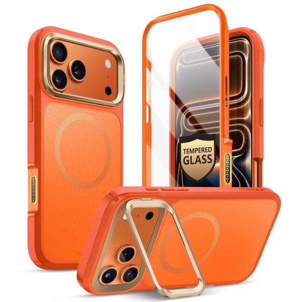 Supcase iPhone 17 Pro Max Cover Ares Flip MagSafe Orange