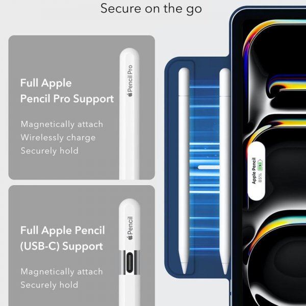 ESR iPad Pro 13 (M4/M5) Cover Rebound Magnetic Blå