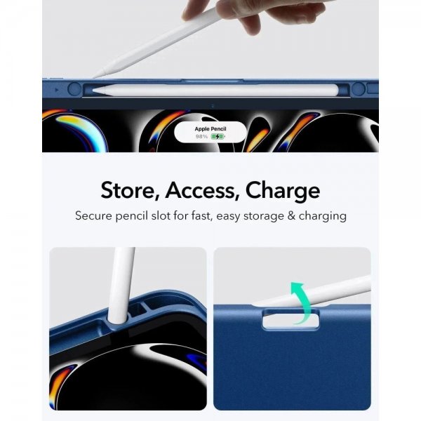 ESR iPad Pro 11 (M4/M5) Cover Flip Hybrid Blå