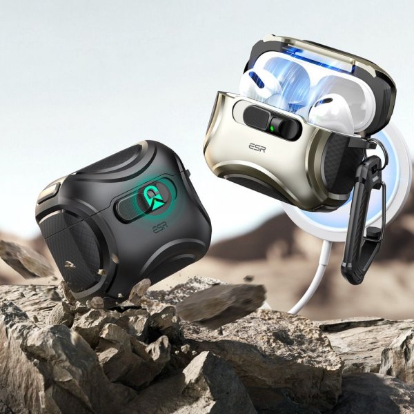 ESR AirPods Pro 3 Cover Cyber FlickLock MagSafe Sølv