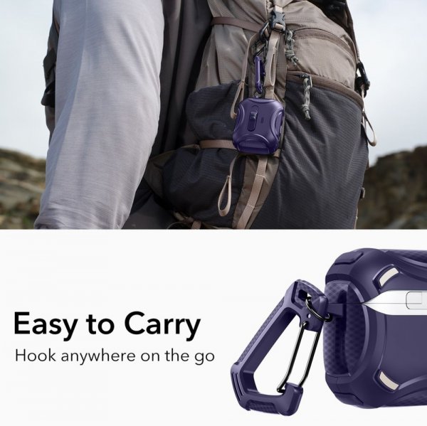 ESR AirPods Pro 3 Skal Cyber FlickLock MagSafe Lilla
