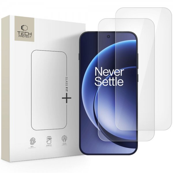Tech-Protect OnePlus 15 Skærmbeskyttelse Glass Fit+ 2-pak