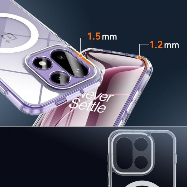 Tech-Protect OnePlus 15 Cover FlexAir Hybrid MagSafe Transparent