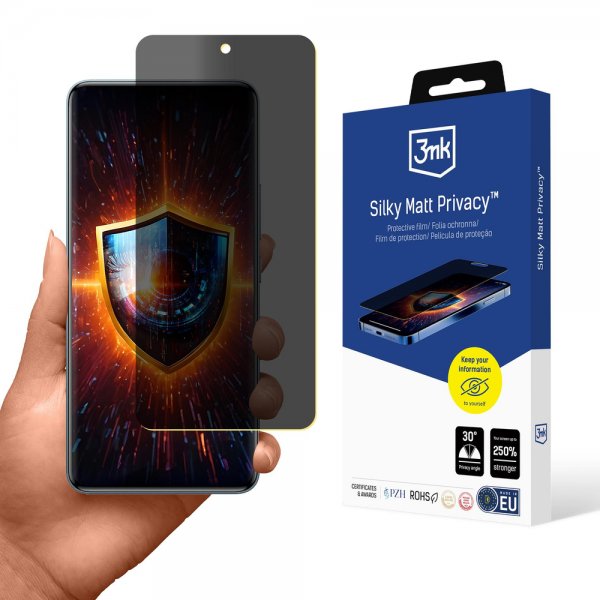 3mk Xiaomi Redmi Note 15 Pro Skærmbeskyttelse Silky Mat Privacy