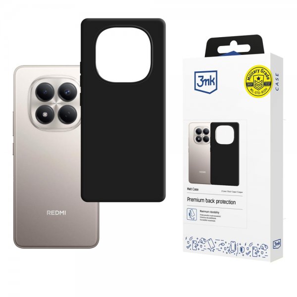 3mk Xiaomi Redmi Note 15 Pro Skal Mat Etui Sort