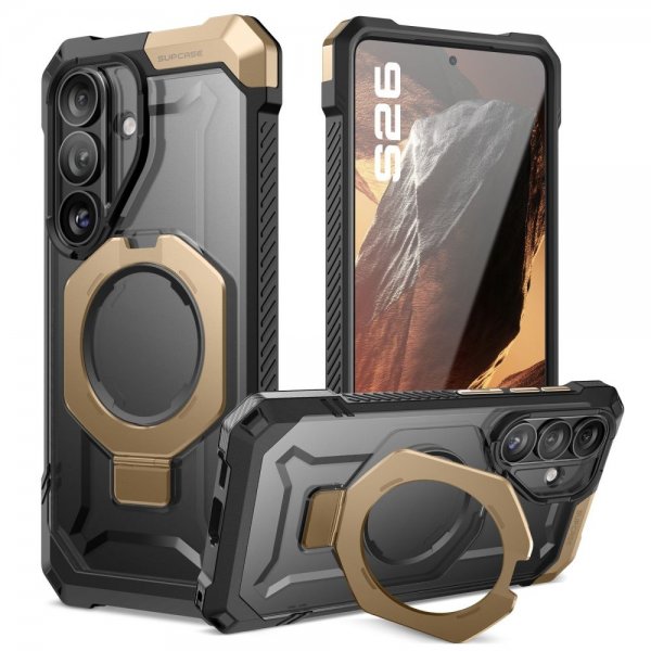 Supcase Samsung Galaxy S26 Cover UB Grip MagSafe Sort Guld