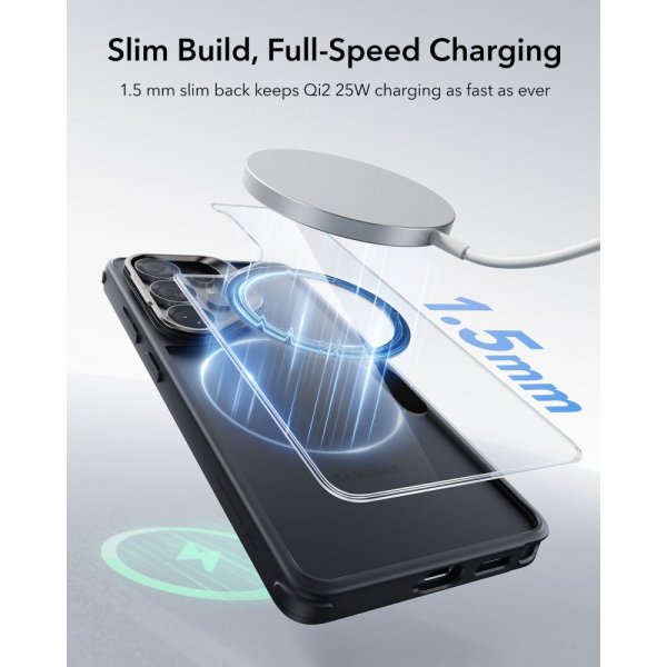 ESR Samsung Galaxy S26 Ultra Cover Classic Hybrid Kickstand MagSafe Sort Transparent