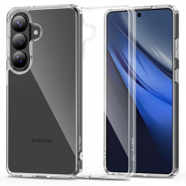 Tech-Protect Samsung Galaxy S26 Plus Cover FlexAir Hybrid Transparent