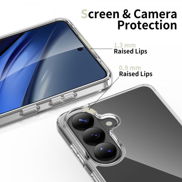 Tech-Protect Samsung Galaxy S26 Plus Cover FlexAir Hybrid Transparent