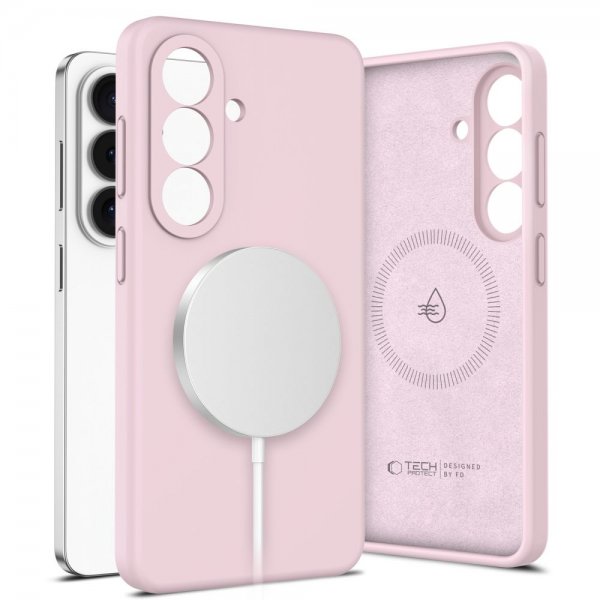 Tech-Protect Samsung Galaxy S26 Plus Cover Silikone MagSafe Rosa