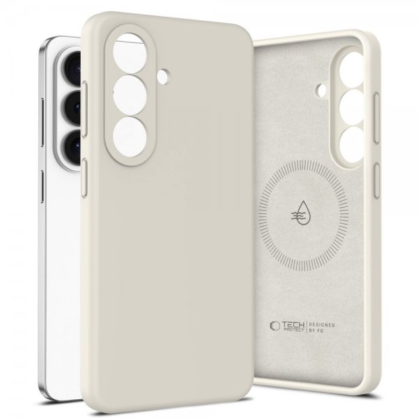 Tech-Protect Samsung Galaxy S26 Cover Silikone MagSafe Beige
