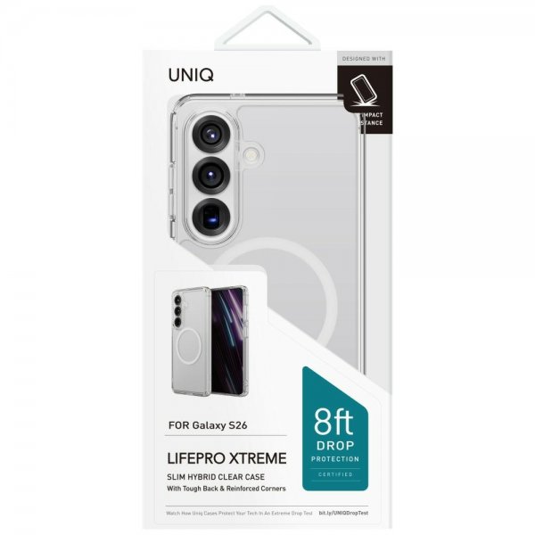 UNIQ Samsung Galaxy S26 Cover LifePro Xtreme MagClick Transparent