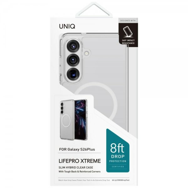 UNIQ Samsung Galaxy S26 Plus Cover LifePro Xtreme MagClick Transparent
