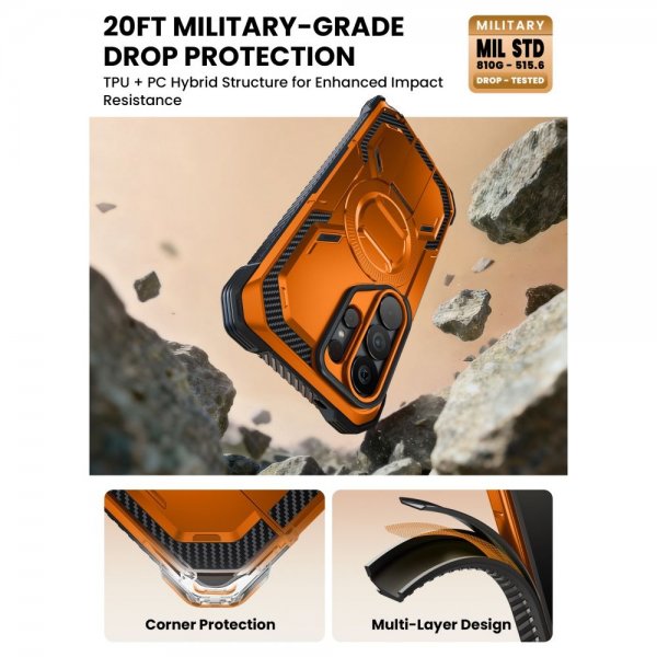 Supcase Samsung Galaxy S26 Ultra Cover ArmorBox MagSafe Orange