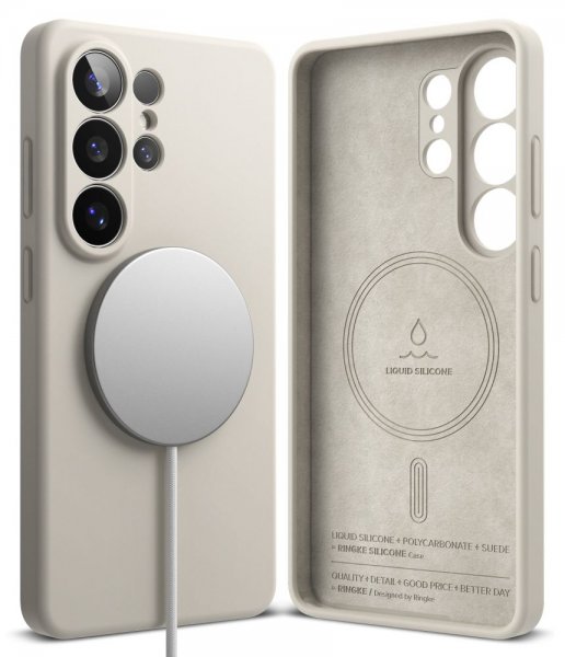 Ringke Samsung Galaxy S26 Ultra Cover Silikone Magnetic Beige