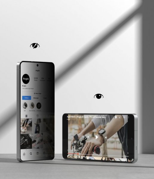 Ringke Samsung Galaxy S26 Ultra Skærmbeskyttelse Easy Slide Privacy 2-pak