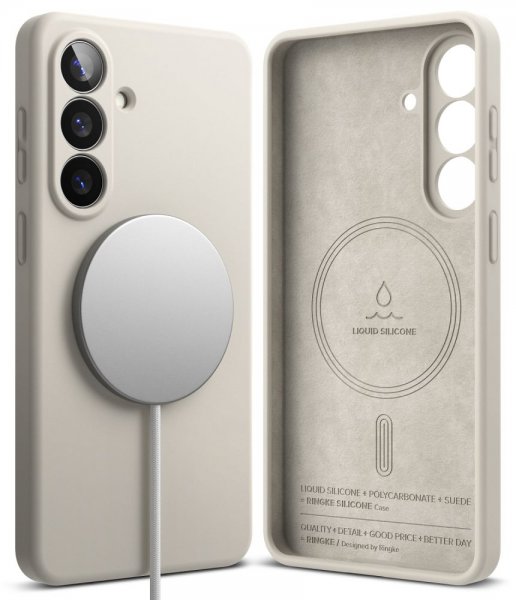 Ringke Samsung Galaxy S26 Plus Cover Silikone Magnetic Beige