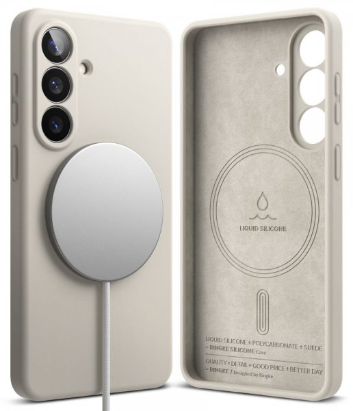 Ringke Samsung Galaxy S26 Cover Silikone Magnetic Beige